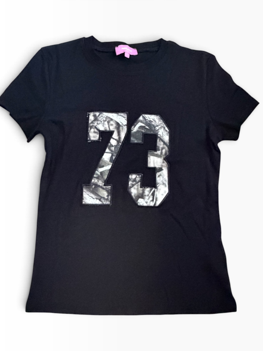 Edikted Camo 73 Baby Tee Black Size Small New With Bag
